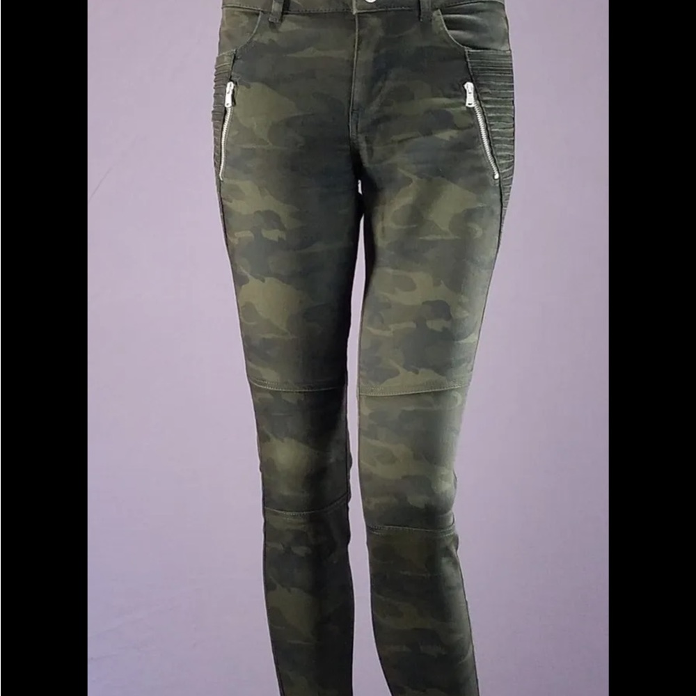 ZARA Basic Z1975 Power Stretch Olive Skinny‎ Jean - Picture 5 of 12